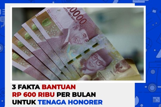 3 Fakta Bantuan Rp 600 Ribu Per Bulan Untuk Tenaga Honorer
