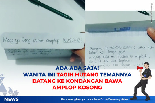 Ada-Ada Saja! Wanita Ini Tagih Hutang Temannya Dengan Datang Ke Kondangan Bawa Amplop Kosong
