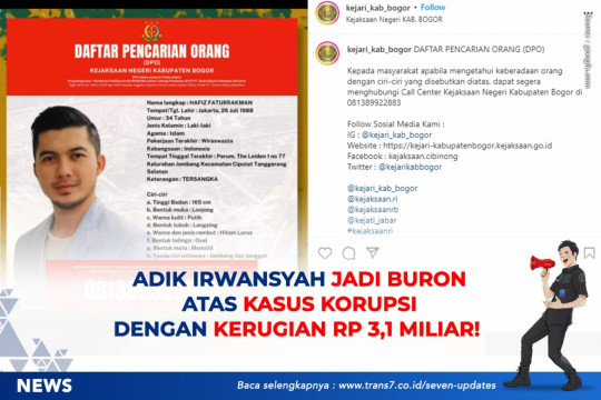 Adik Irwansyah Jadi Buron Atas Kasus Korupsi Dengan Kerugian Rp 3,1 Miliar!