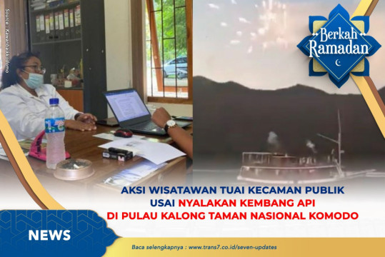 Aksi Wisatawan Tuai Kecaman Publik Usai Nyalakan Kembang Api Di Pulau Kalong Taman Nasional Komodo
