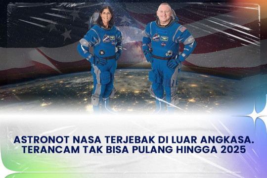 Astronot Nasa Terjebak Di Luar Angkasa. Terancam Tak Bisa Pulang Hingga 2025