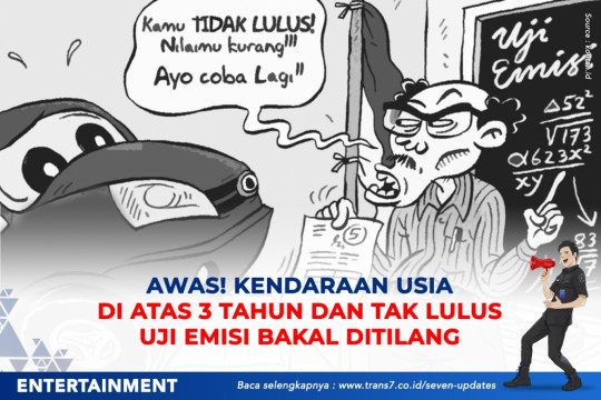 Awas! Kendaraan Usia Di Atas 3 Tahun Dan Tak Lulus Uji Emisi Bakal Ditilang