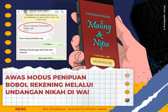 Awas Modus Penipuan Bobol Rekening Melalui Undangan Nikah Di WA!