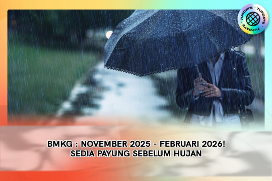 BMKG : November 2025 - Februari 2026 ! Sedia Payung Sebelum Hujan