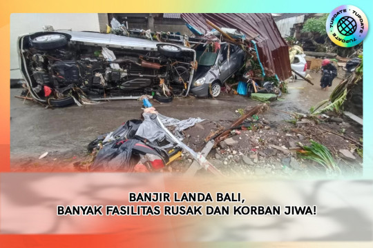 Banjir Landa Denpasar, Banyak Fasilitas Rusak Dan Korban Jiwa!