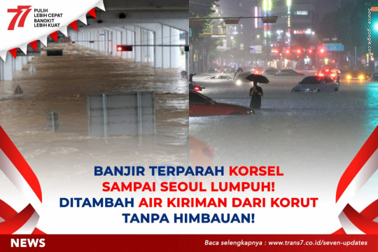 Banjir Terparah Korsel Sampai Seoul Lumpuh. Ditambah Air Kiriman Dari Korut Tanpa Himbauan