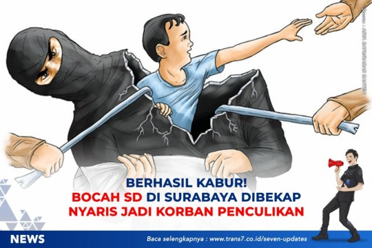 Berhasil Kabur! Bocah SD Di Surabaya Dibekap Nyaris Jadi Korban Penculikan