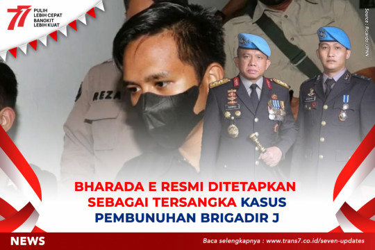 Bharada E Resmi Ditetapkan Sebagai Tersangka Kasus Pembunuhan Brigadir J