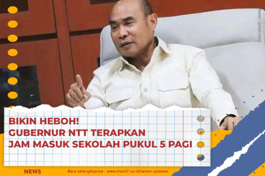 Bikin Heboh! Gubernur NTT Terapkan Jam Masuk Sekolah Pukul 5 Pagi