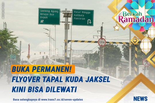 Buka Permanen! Flyover Tapal Kuda Jaksel Kini Bisa Dilewati