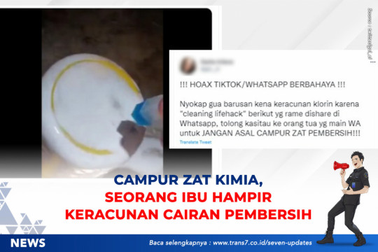 Campur Zat Kimia, Seorang Ibu Hampir Keracunan Cairan Pembersih