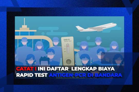 Catat! Ini Daftar Lengkap Biaya Rapid Test Antigen-PCR Di Bandara