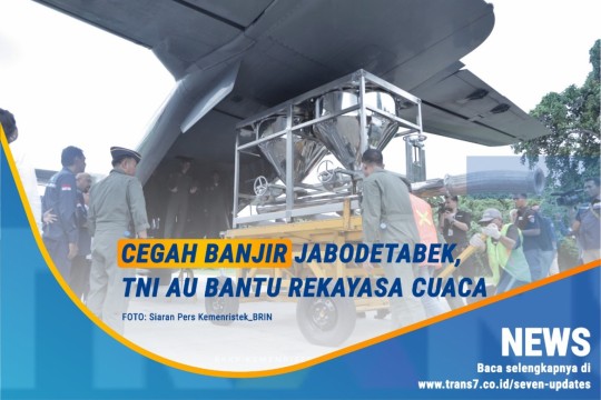 Cegah Banjir Jabodetabek, TNI AU Bantu Rekayasa Cuaca