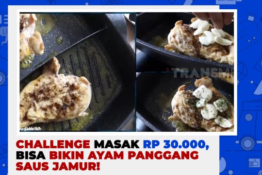 Challenge Masak Rp 30.000, Bisa Bikin Ayam Panggang Saus Jamur!
