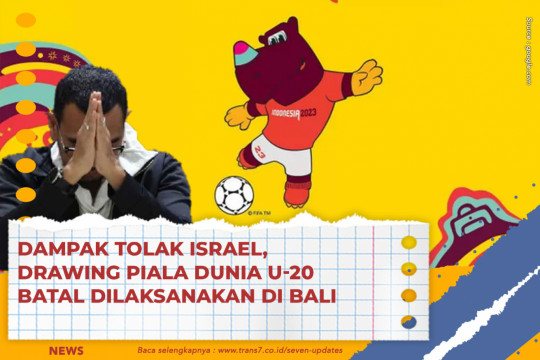 Dampak Tolak Israel, Drawing Piala Dunia U-20 Batal Dilaksanakan Di Bali