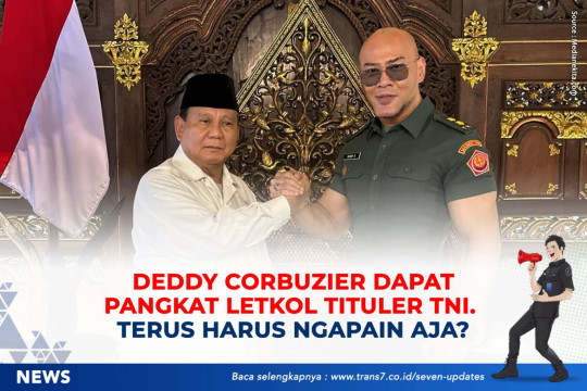 Deddy Corbuzier Dapat Pangkat Letkol Tituler TNI. Terus Harus Ngapain Aja?