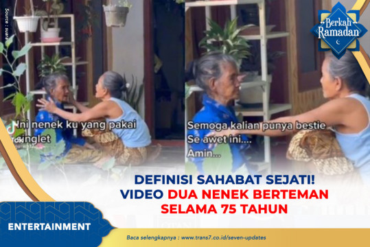 Definisi Sahabat Sejati! Video Dua Nenek Berteman Selama 75 Tahun