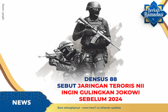 Densus 88 Sebut Jaringan Teroris NII Ingin Gulingkan Jokowi Sebelum 2024