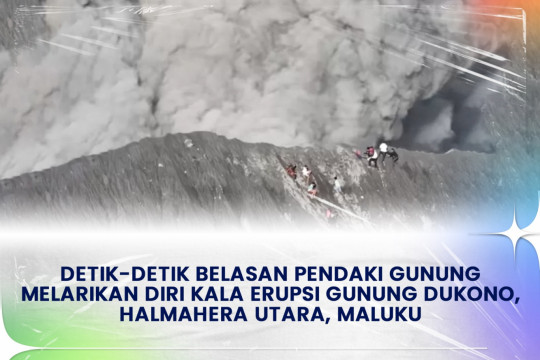 Detik-detik Belasan Pendaki Gunung Melarikan Diri Kala Erupsi Gunung Dukono, Halmahera Utara, Maluku