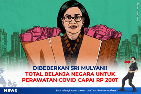 Dibeberkan Sri Mulyani, Total Belanja Negara Untuk Perawatan Covid Capai Rp 200 T