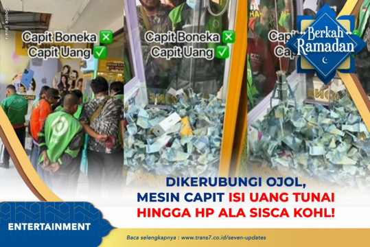 Dikerubungi Ojol, Mesin Capit Isi Uang Tunai Hingga HP Ala Sisca Kohl!