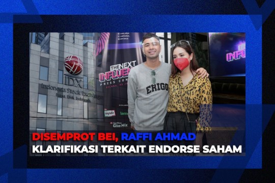 Disemprot BEI, Raffi Ahmad Beri Klarifikasi Endorse Saham