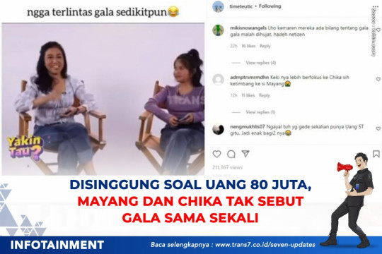 Disinggung Soal Uang 80 Juta, Mayang Dan Chika Tak Sebut Gala Sama Sekali