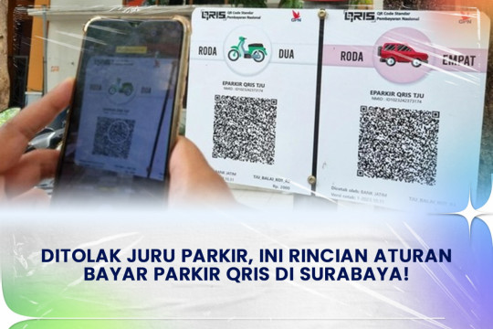 Ditolak Juru Parkir, Ini Rincian Aturan Bayar Parkir QRIS Di Surabaya!