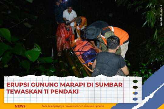 Erupsi Gunung Marapi Di Sumbar Tewaskan 11 Pendaki
