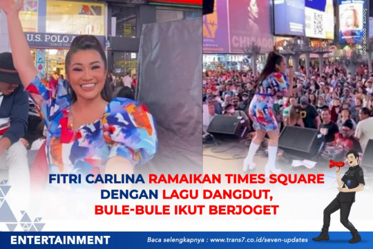 Fitri Carlina Ramaikan Times Square Dengan Lagu Dangdut, Bule-Bule Ikut Berjoget