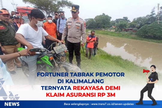 Fortuner Tabrak Pemotor Di Kalimalang Ternyata Rekayasa Demi Klaim Asuransi Rp 3 M