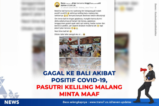 Gagal Ke Bali Akibat Positif COVID-19, Pasutri Keliling Malang Minta Maaf