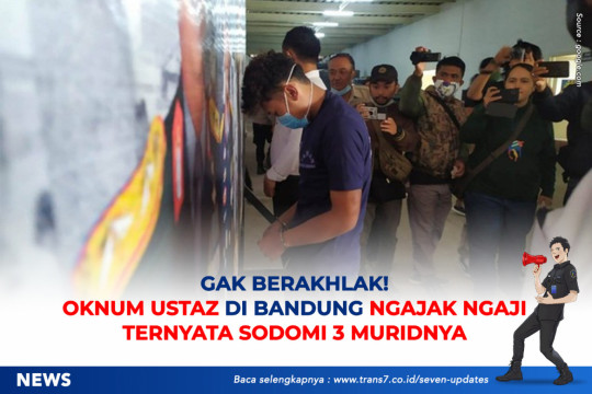 Gak Berakhlak! Oknum Ustaz Di Bandung Ngajak Ngaji Ternyata Sodomi 3 Muridnya