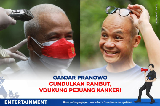 Ganjar Pranowo Gundulkan Rambut, Dukung Pejuang Kanker