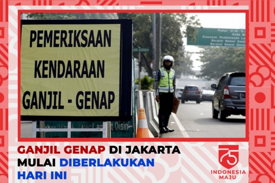 Ganjil Genap Di Jakarta Mulai Diberlakukan Hari Ini