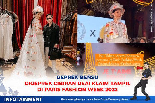 Geprek Bensu Di Geprek Cibiran Usai Klaim Tampil Di Paris Fashion Week 2022