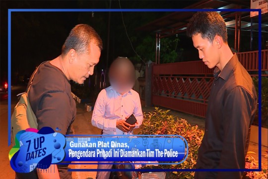 Gunakan Plat Dinas, Pengendara Pribadi Ini Diamankan Tim The Police