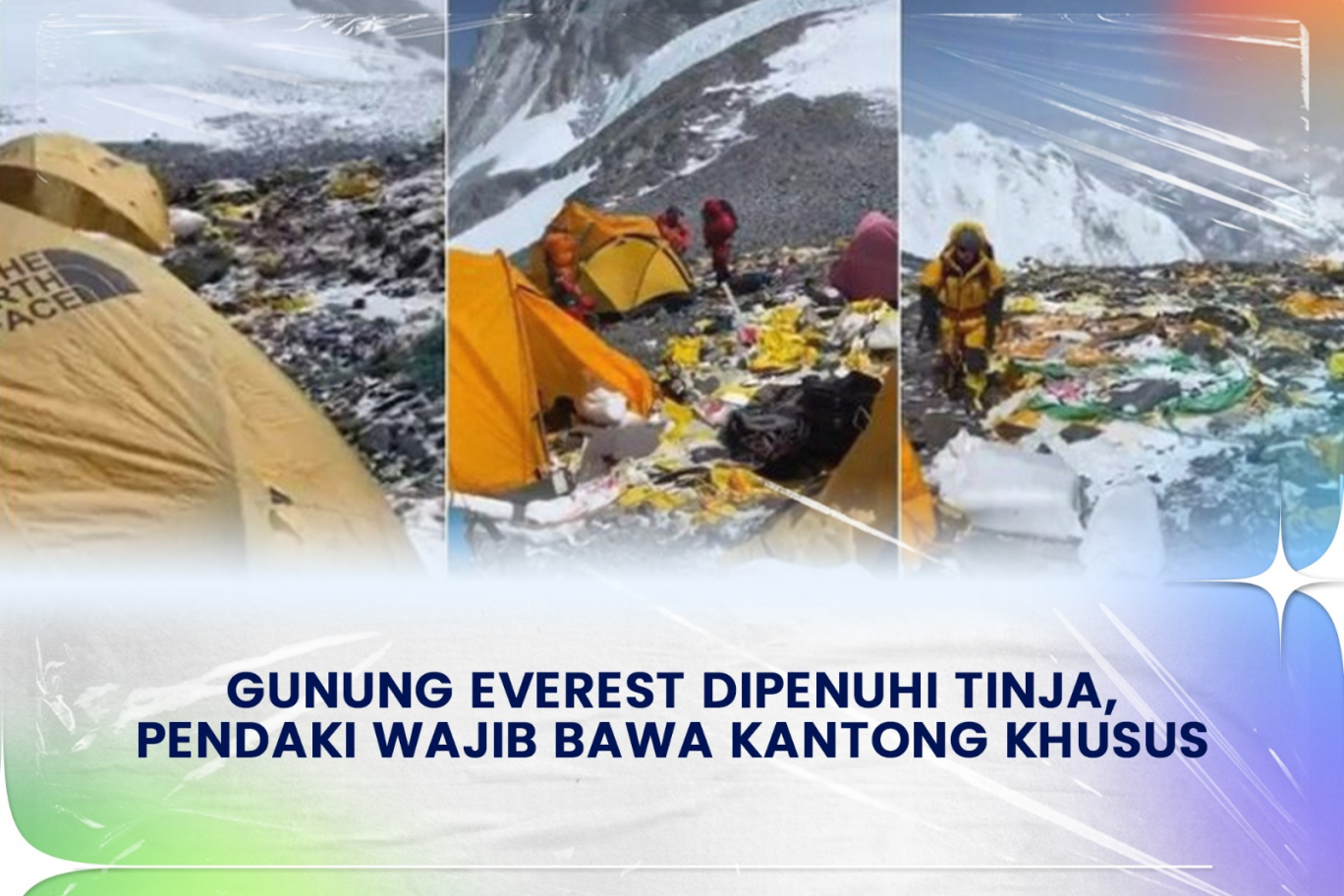 Gunung Everest Dipenuhi Tinja, Pendaki Wajib Bawa Kantong Khusus