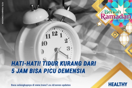 Tidur Kurang Dari 5 Jam Bisa Picu Dimensia!