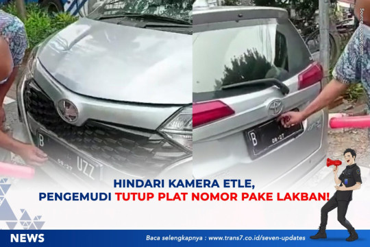 Hindari Kamera ETLE, Pengemudi Tutup Pelat Nomor Pake Lakban!