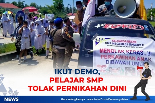 Ikut Demo, Pelajar SMP Tolak Pernikahan Dini