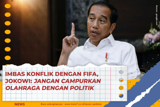 Imbas Konflik Dengan FIFA, Jokowi: Jangan Campurkan Olahraga Dengan Politik