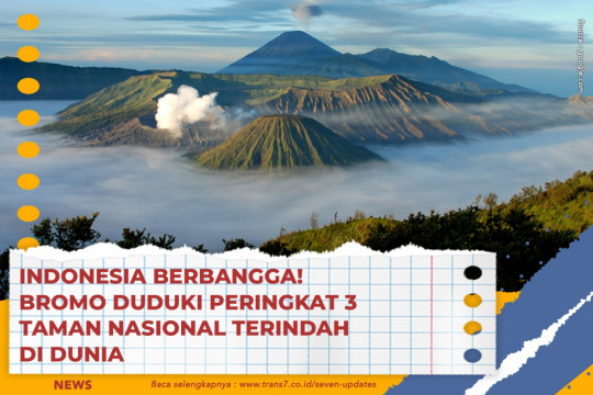 Indonesia Berbangga! Bromo Duduki Peringkat 3 Taman Nasional Terindah Di Dunia