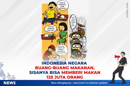 Indonesia Negara Buang-buang Makanan, Sisanya Bisa Memberi Makan 125 Juta Orang