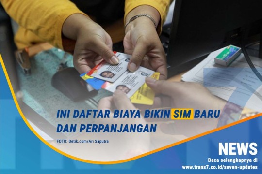 Ini Daftar Biaya Bikin SIM Baru Dan Perpanjangan