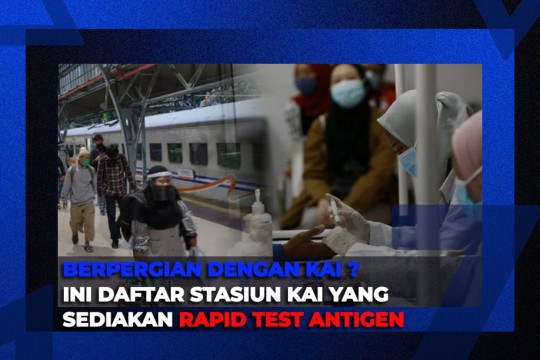 Ini Daftar Stasiun KAI Yang Sediakan Rapid Test Antigen