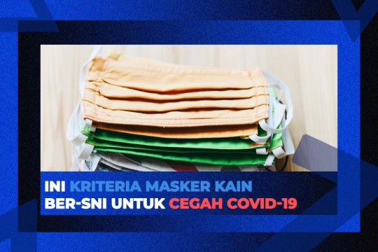 Ini Kriteria Masker Kain Ber-SNI Untuk Cegah Covid-19