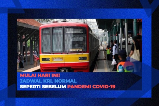 Jadwal KRL Kembali Normal Seperti Sebelum Pandemi Covid-19!