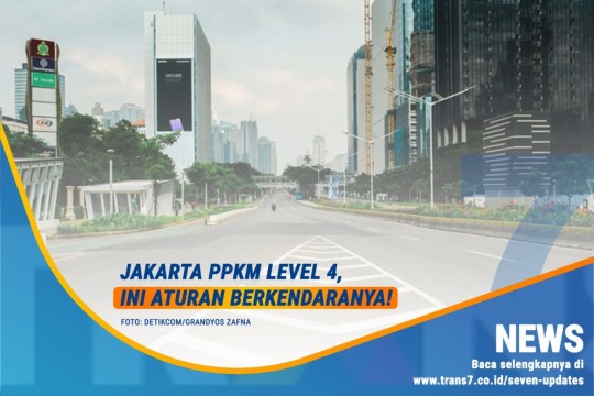 Jakarta PPKM Level 4, Ini Aturan Berkendara Nya!