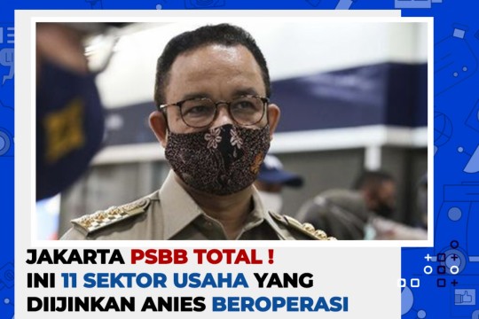 Jakarta PSBB Total! Inilah 11 Sektor Usaha Yang Diijinkan Anies Beroperasi